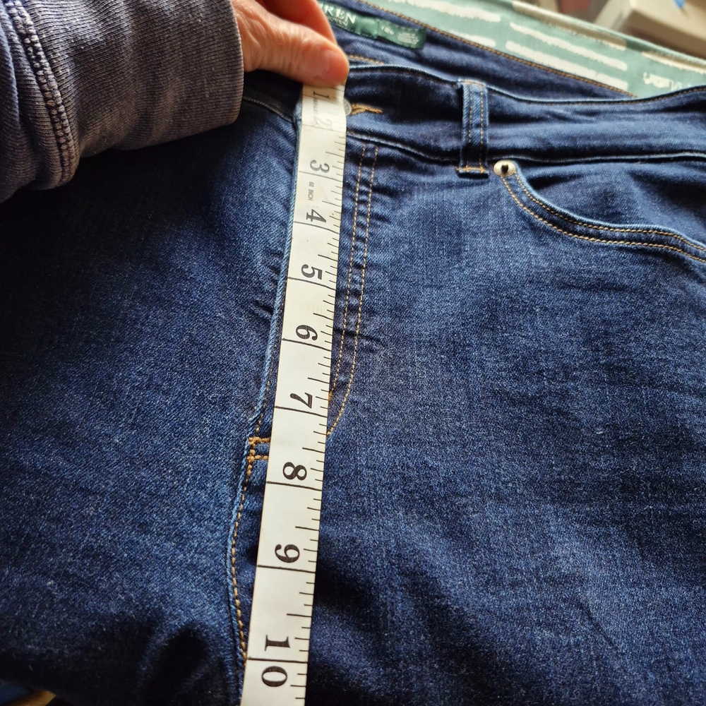 Lauren Ralph Lauren Blue Straight Leg Jeans - Picture 3 of 8